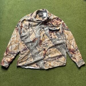 Outfitters Ridge Realtree Camouflage Hunting Shirt Mens Large 42-44 Button Up